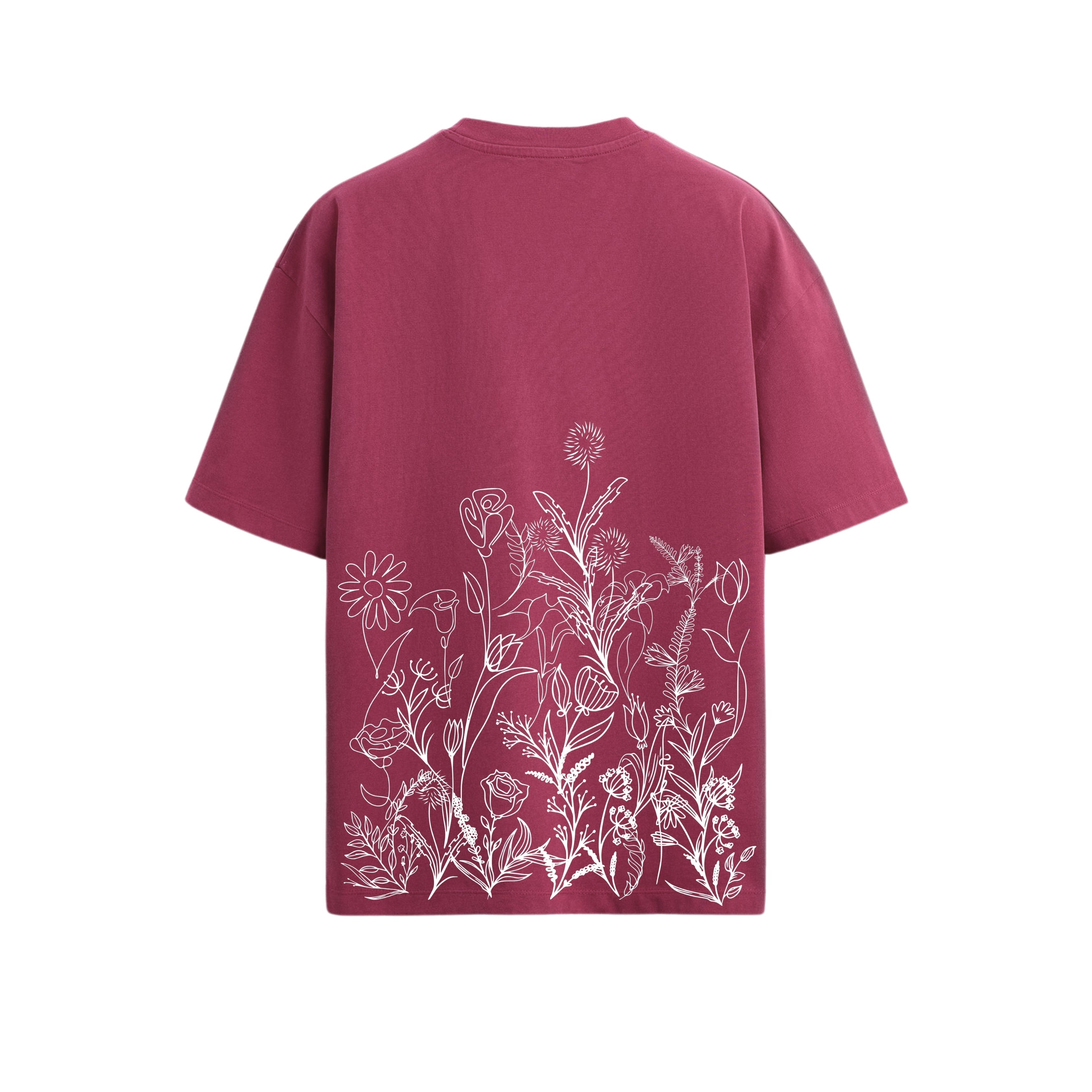 TERRA BLOOM OVERSIZED FIT T-SHIRT - Magenta