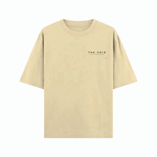 BLOOMSCAPE BEIGE OVERSIZED FIT T-SHIRT