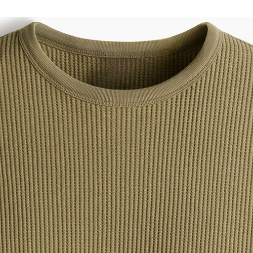 BEIGE CORDUROY T-SHIRT