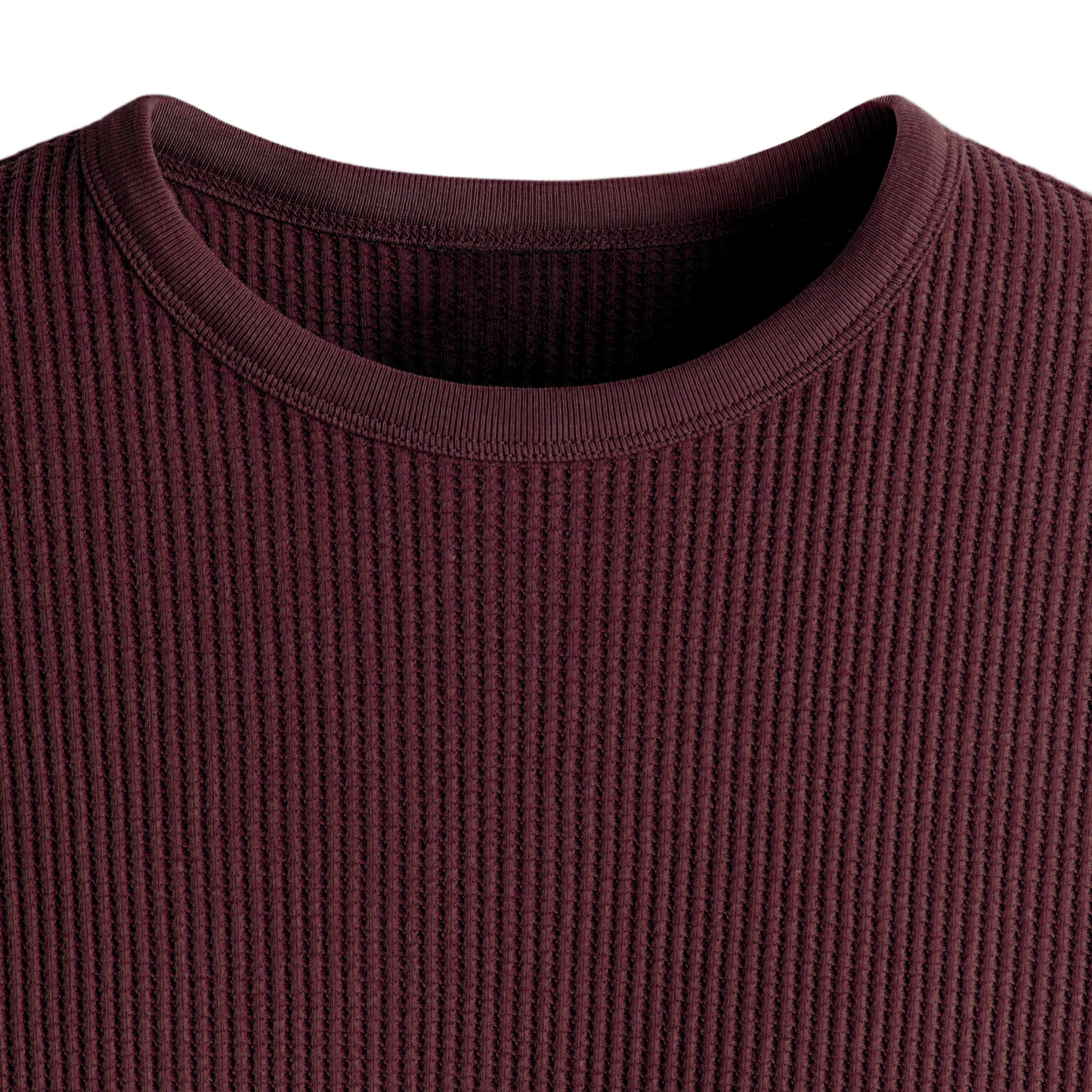 MAROON CORDUROY T-SHIRT